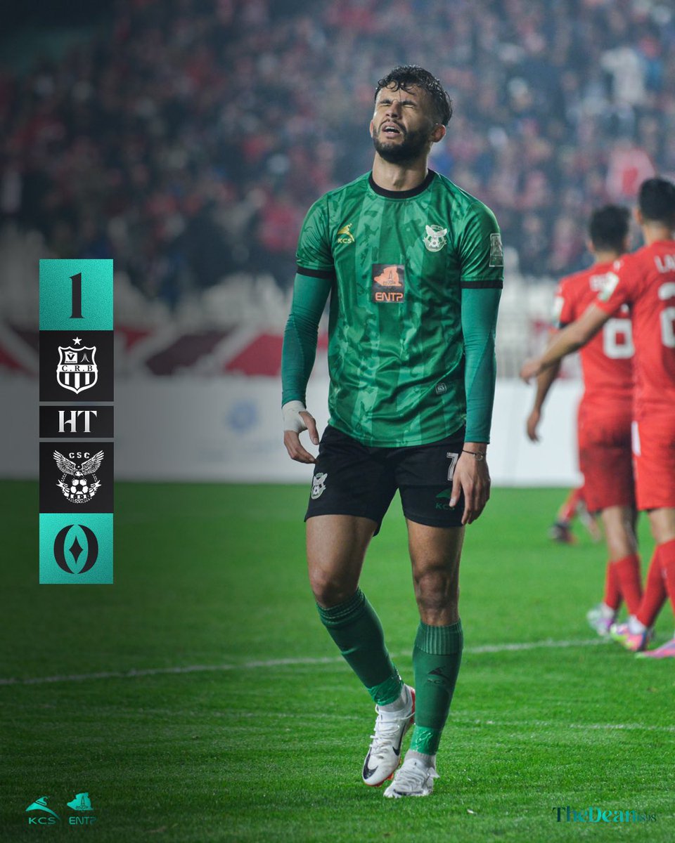 CSCClub1898's tweet photo. 𝐇𝐀𝐋𝐅 𝐓𝐈𝐌𝐄 🟢⚫️⏰️
نصف الوقت 
  شباب بلوزداد  1️⃣ النادي الرياضي القسنطيني 0️⃣
#teamcsc #TheDean1898 #CSConstantine #CRBCSC #ligue1mobilis https://t.co/Q3xmyCauGn