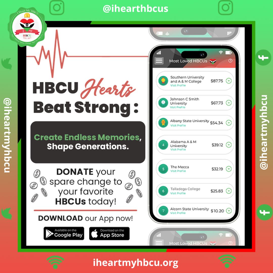 iHeartMyHBCU's tweet image. HBCU Hearts Beat Strong: Creating endless memories that shape generations. 🎓 Let the rhythm of our history resonate, as each heartbeat contributes to a legacy of excellence and empowerment. 🌟 #SculptingSuccess #HBCUlegacy