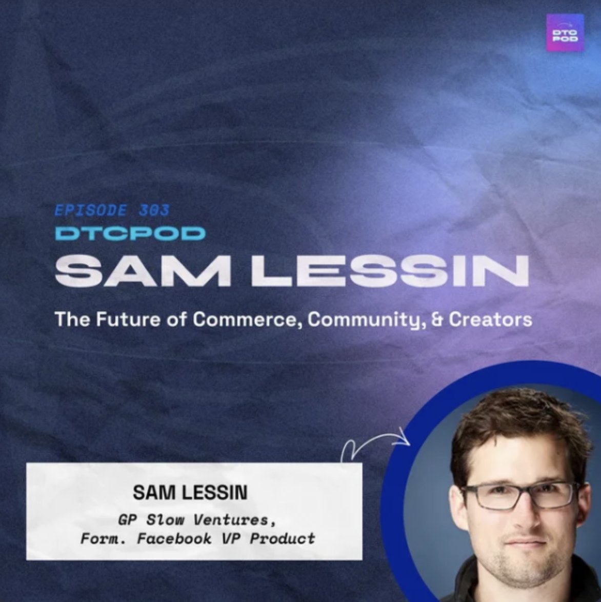 A new and final ep of 2023 for <a href="/DTC__POD/">DTC POD</a> just dropped with <a href="/lessin/">sam lessin 🏴‍☠️</a> !

We discussed:
 1. Platform risk and independence

2. Unique investment opportunities right now and in the future.

3. Creator economy challenges

4. AI's impact in commerce

5. AI's role in content creation

6.