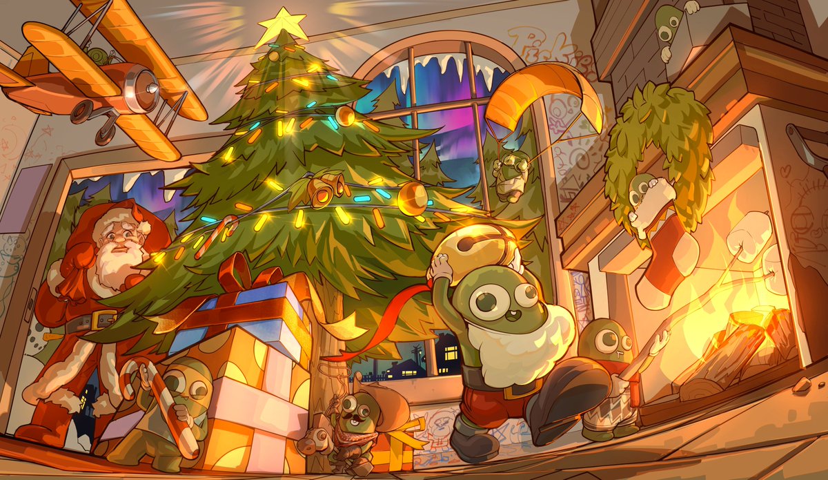 Christmas is over, but the Pickle Friends are just getting started!

Santa found quite a surprise upon visiting, a group of mischievous pickles up to no good

Even though the pickles are on the naughty list, here’s a chance for Pickle-list 🥒

♥️/RT + Comment to be eligible ✅