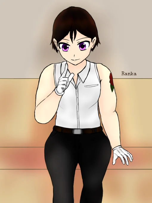 #きまぐれよその子ワンドロ資料2日目は濫花(らんか)で参加させていただきます〜。義を重んじる冥界のインテリ女極道で、極度のブラコンな二丁拳銃使いです。どうぞ…よろしく… 