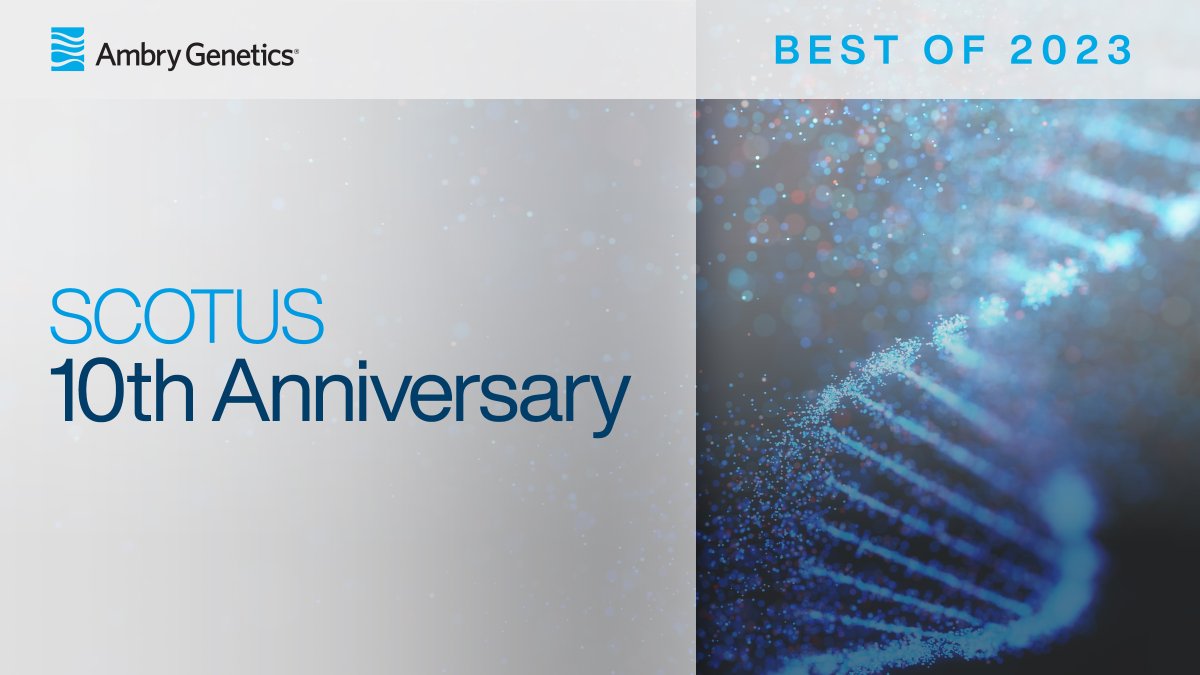 AmbryGenetics's tweet photo. In June, Ambry celebrated the 10th anniversary of the Supreme Court ruling that naturally occurring genes cannot be patented, setting an important precedent for the healthcare industry. Dive into our blogs and videos:
https://t.co/Lo1gyWcz0I
#KeepGenesFree #AmbryBestof2023 #BRCA https://t.co/lXUF3Lh2qZ