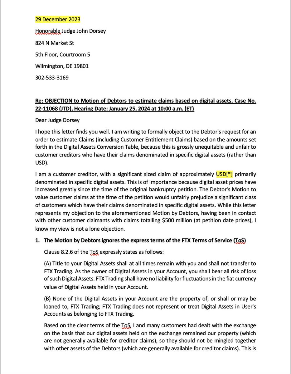 Sunil (FTX Creditor Champion) tweet media