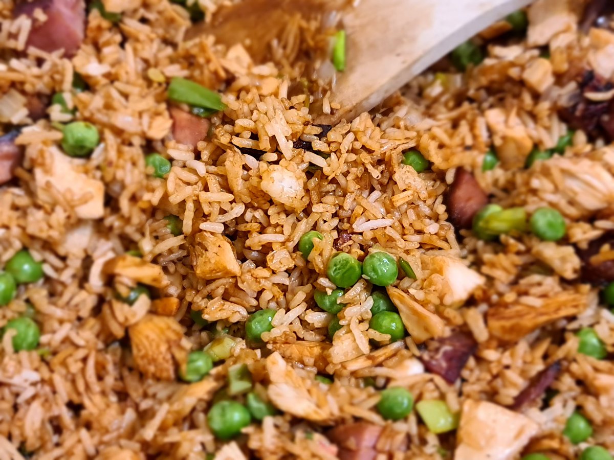 Turkey fried rice time! #friedriceobsessed