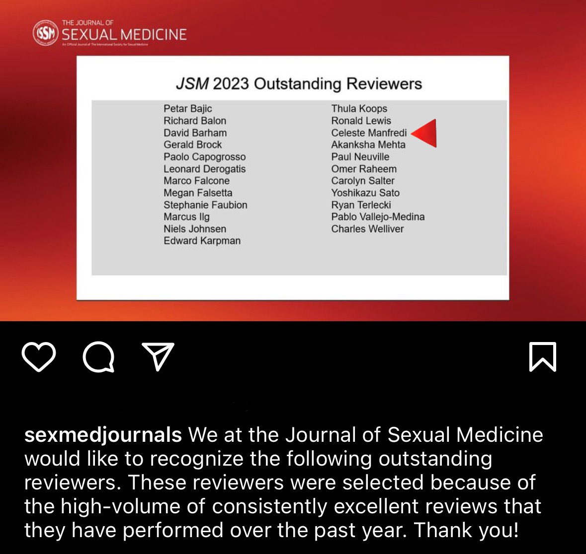 Honored to have been nominated once again #outstanding #reviewer of @jsexmed_guest #andrology #sexualmedicine #review #EBM