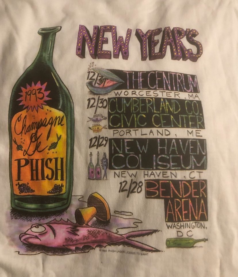 shapsio's tweet photo. 30yrs since #phish holiday tour ’93: 12/28/93 Bender Arena in Wash, DC, 12/29/23 New Haven Coliseum, 12/30/93 CCCC Cumberland County Civic Center in Portland, 12/31/93 Worcester Centrum - 1st show and/or headliner at each. https://t.co/mfLKxdPGcX