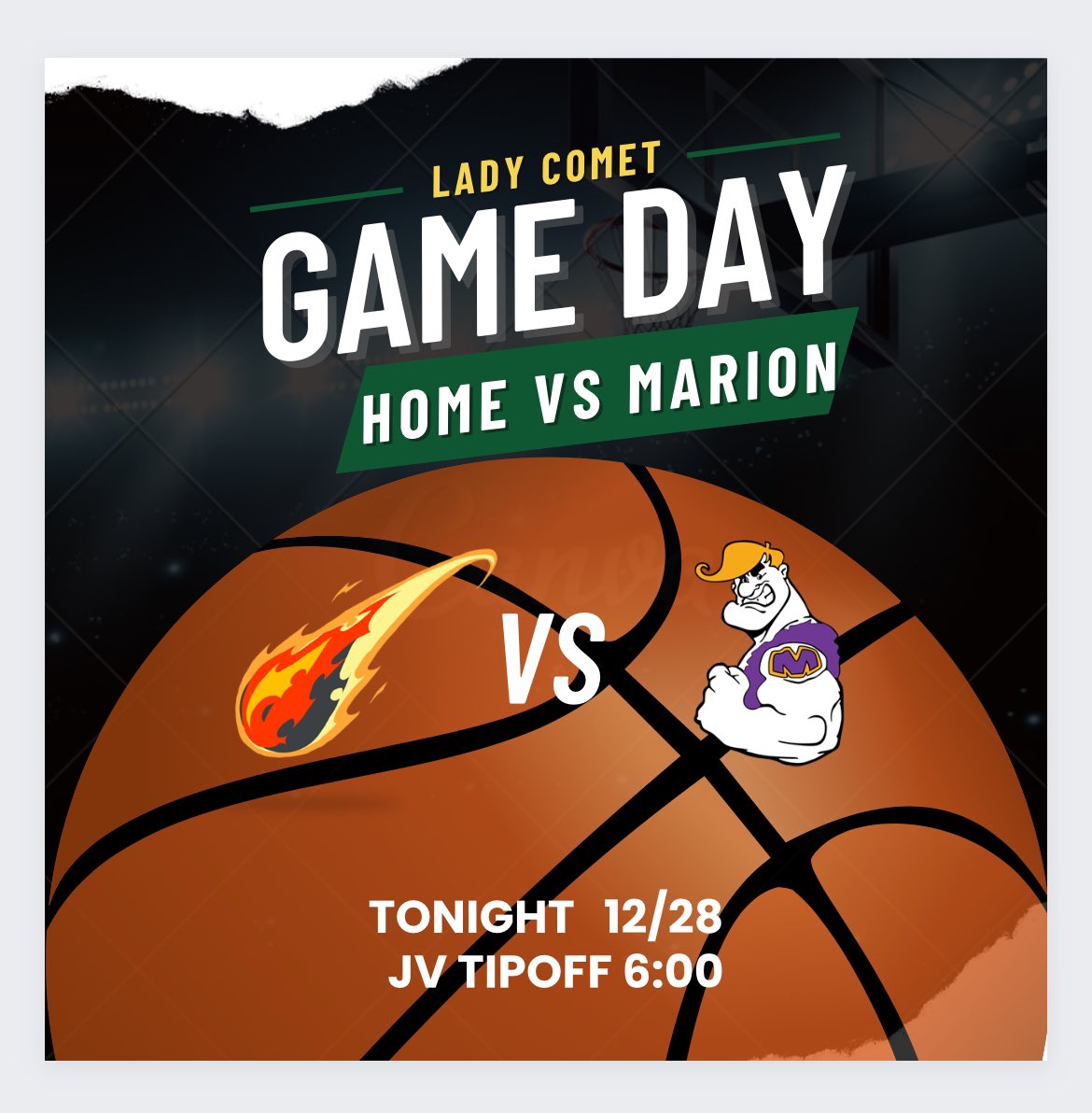 Come out to support the Comets tonight!