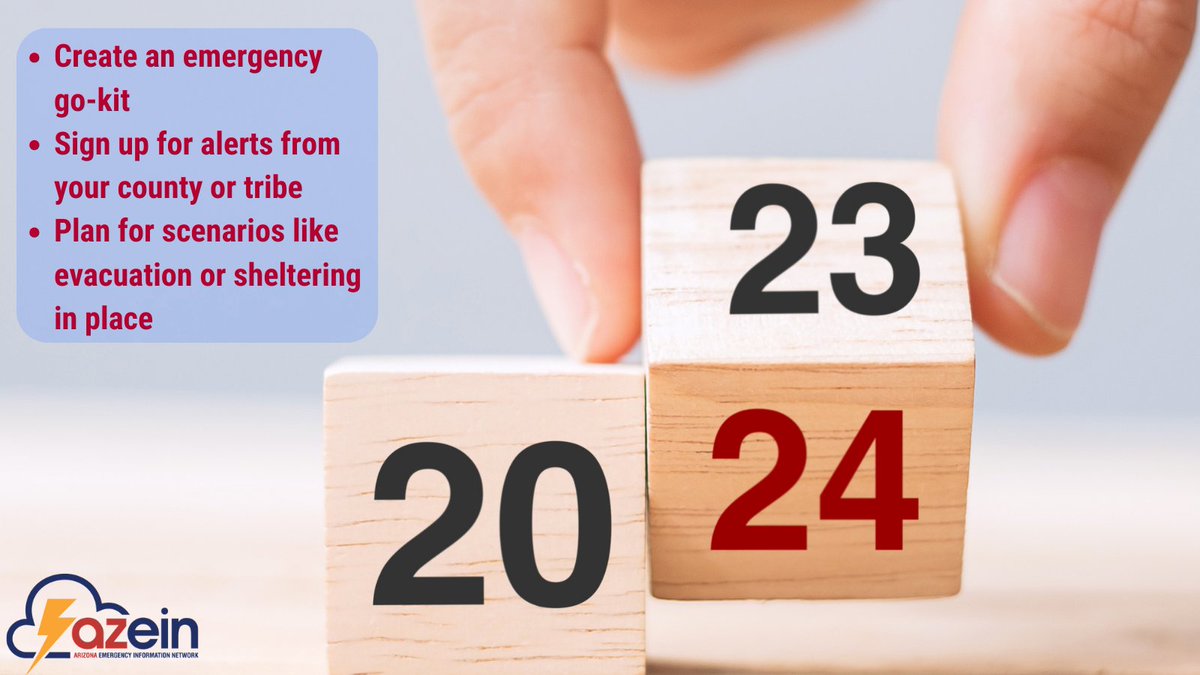 😅 Last time we talked about emergency prep was last year! Heading into 2024, let's stay ready for anything. 🚨 Quick tips: 🔴 Create an emergency go kit 🟢 Sign up for alerts from your county or tribe 🟣 Plan for scenarios like evacuation or sheltering in place. #EmergencyPrep