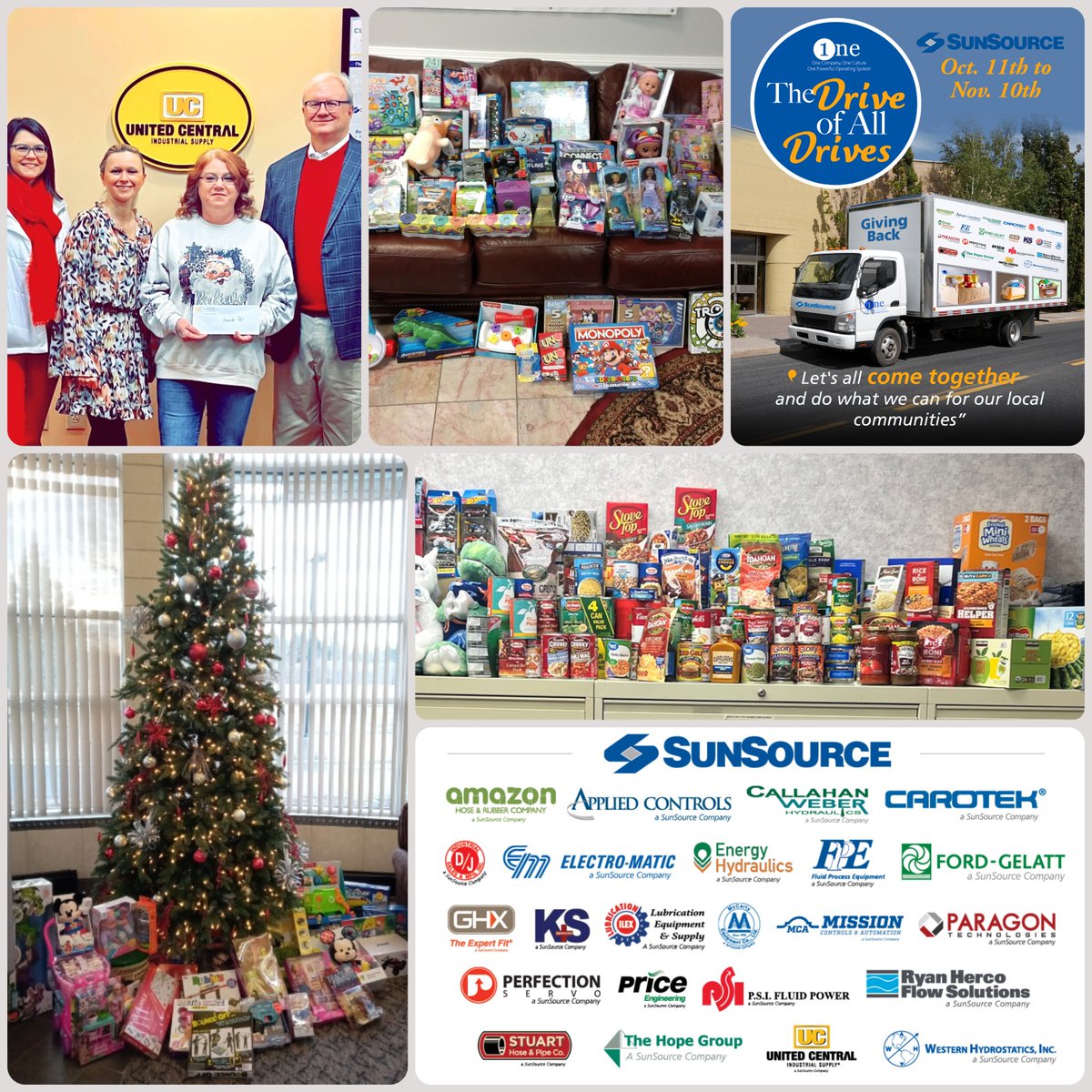 PerfectionServo's tweet photo. 🎁 #ThankfulThursday! Our Drive of All Drives, collecting food, toys, and clothing for the 2023 holiday season, proved to be a great success! 🧸

🙏 We are proud of the outpouring of kindness from our @PerfectionServo team for helping bring smiles to families in our communities. https://t.co/3KrifvcnLy