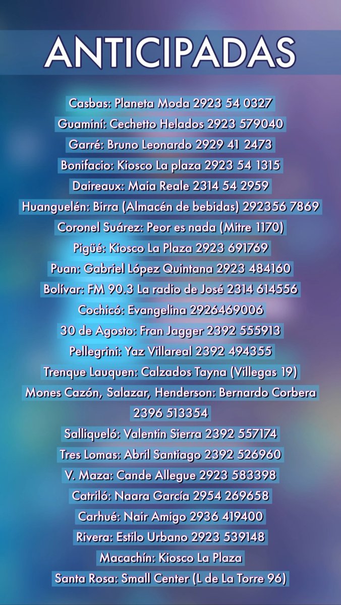 Ya está disponible la TANDA 2 de la #WelcomeFest #Cochicó 

Conseguí tu entrada en planetaentra.com o en los puntos de venta.