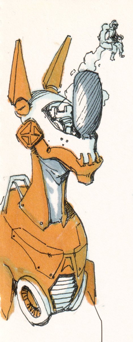 Старі сайфай-концептики, котрі досі подобаються. Перший - на основі химерного жука, на останньому - Сіндзі викинуло з кабіни #sketchbook #scifiart по приколу буде тег #EVANGELION // Random scifi sketches for practice, first one is based on a funny looking insect. All from 2018.