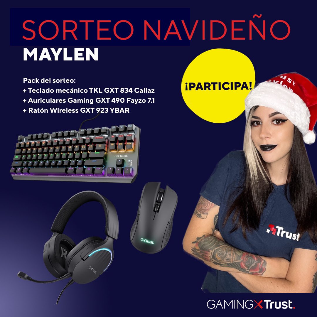 🎄🎅 SORTEO NAVIDAD 🎄🎅

Gana este pack de accesorios #TRUST y pasa felices fiestas.
 
Para participar:
👾 Sígueme y sigue a <a href="/Trust_Spain/">GXTrust España</a>
👾 RT tweet
👾 Menciona a dos amigos, sin límite de participación.

¡Suerte!