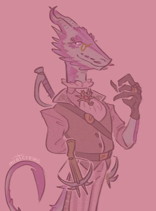 been doing nothing except drawing my half-dragon and my friend's durge  [#bg3 #baldursgate3]