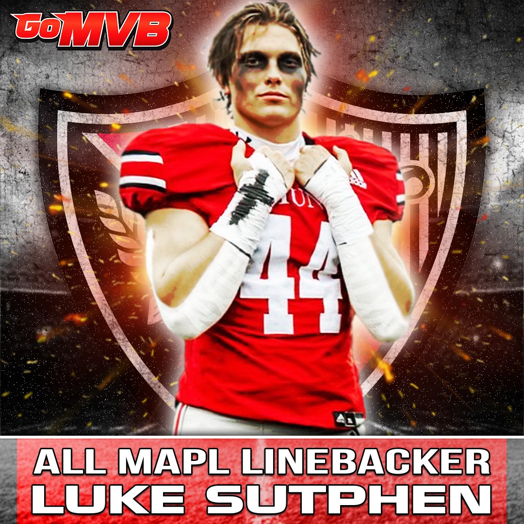 GoMVB's tweet photo. Luke Sutphen has been named an All MAPL Linebacker this season!
'24 LB/TE
The Hun Raiders, NJ
More Info: https://t.co/mxGHHiRnkJ
Follow: @Luke_Sutphen

#gomvb #athlete #hsfootball https://t.co/9QGkoDbySI