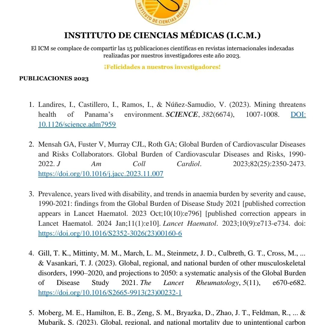 Instituto de Ciencias Médicas, ICM tweet media