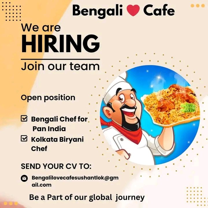 job_hub_Delhi's tweet photo. Job opportunity #MSME #Food  #JobAlert #jobopportunity #DelhiNCR #foodlover #biryani 
#Kolkata #chefjob @JOBhaiofficials @WeWorkIndia 
#shine #Investment #ProfitableBusiness  #SakshiGuha
@TwitterFood  @BloggerAlliance 
@Kolkata #Kolkatajob #TrendingNow #reelsinstagram 
#NEWS https://t.co/JJe5IhoDtZ