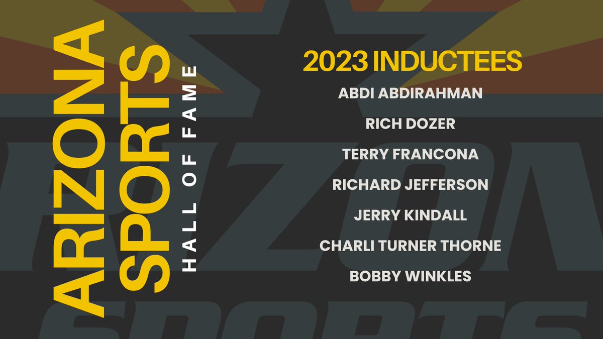 🌟 Big reveal! We are excited to announce the 2023 #AZsportsHOF Inductees. Join us in honoring their incredible journeys. See you at Scottsdale Plaza Resort, April 13, 2024. #AZSportsHOF2023