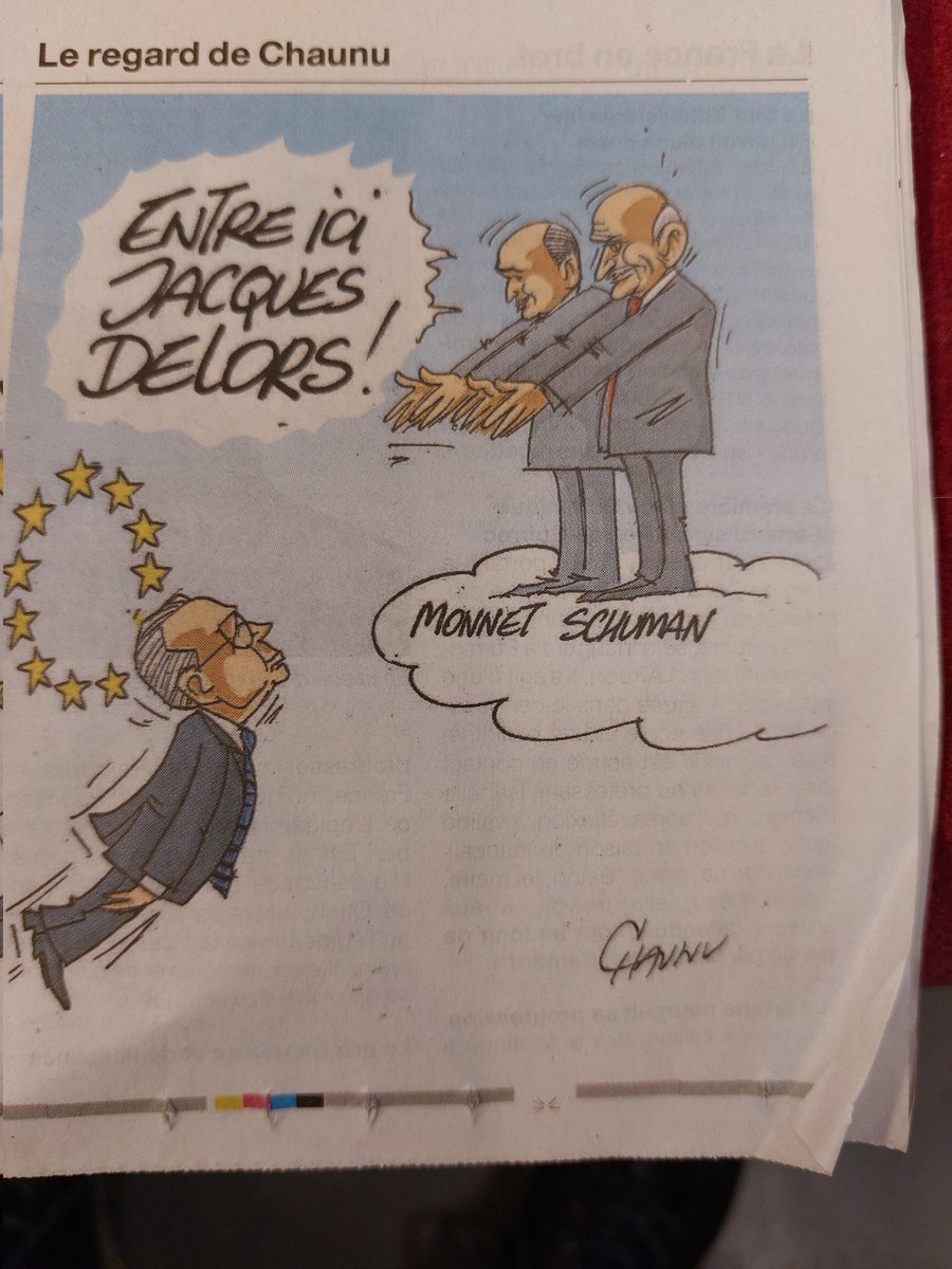 L' Union européenne perd l' un de ses bâtisseurs : 3 colonnes à la une et une page entière dans #ouestfrance. Et cet hommage  poétique du grand #Chaunu. La presse de qualité... #journalisme