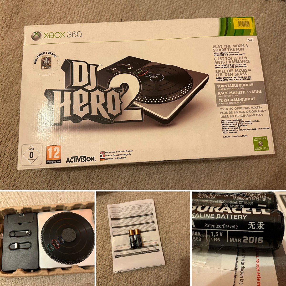 Lovely charity shop find, shame the game wasn’t in there (but both were a quid each elsewhere), never used and even the batteries expired! Released in 2010. #Xbox #Xbox360