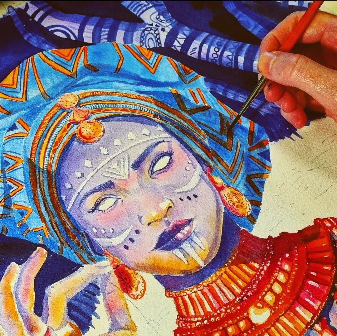 Manon_Stripes's tweet photo. Embracing the thrill of creativity this holiday season! 🧩🎨
Vibrant illustrations for our new project #Pyrophora at @dtda_games 😄🎨
.
#Amokye #psychopomp #puzzle #puzzlelover #パズル #jigsawpuzzle #jigsawpuzzles
#puzzlesofinstagram #jigsawpuzzleaddict #puzzleaddict https://t.co/PXzazjPcyo