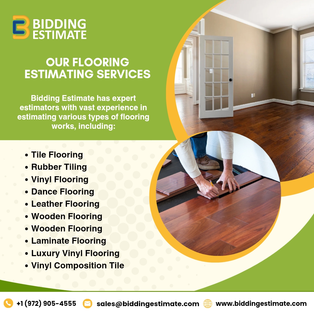 BiddingEstimate's tweet photo. At Bidding Estimate, our estimators have got your flooring covered! From tile and rubber to vinyl and wooden flooring, we estimate it all. Count on us for accurate estimates that fit your project.
For complete information contact us.
🌐 https://t.co/ds0NcNM0it
☎️ +1(972) 905-4555 https://t.co/mgYLHQIwIZ