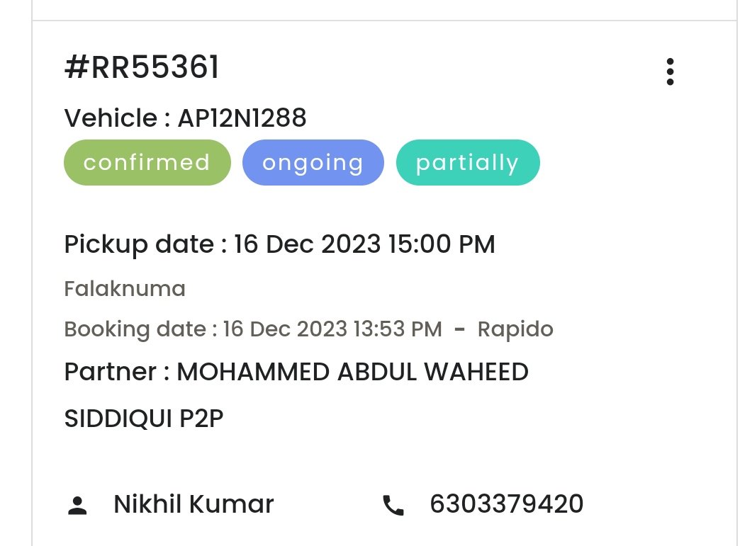 waheederp's tweet photo. And not to take any action, I had provided the customer adhaar id photo, banks transactions, address residence location  , rapido don't have any office to contact just they do online business, they don't bother about vendor difficulty https://t.co/j6cAMgqx4K
