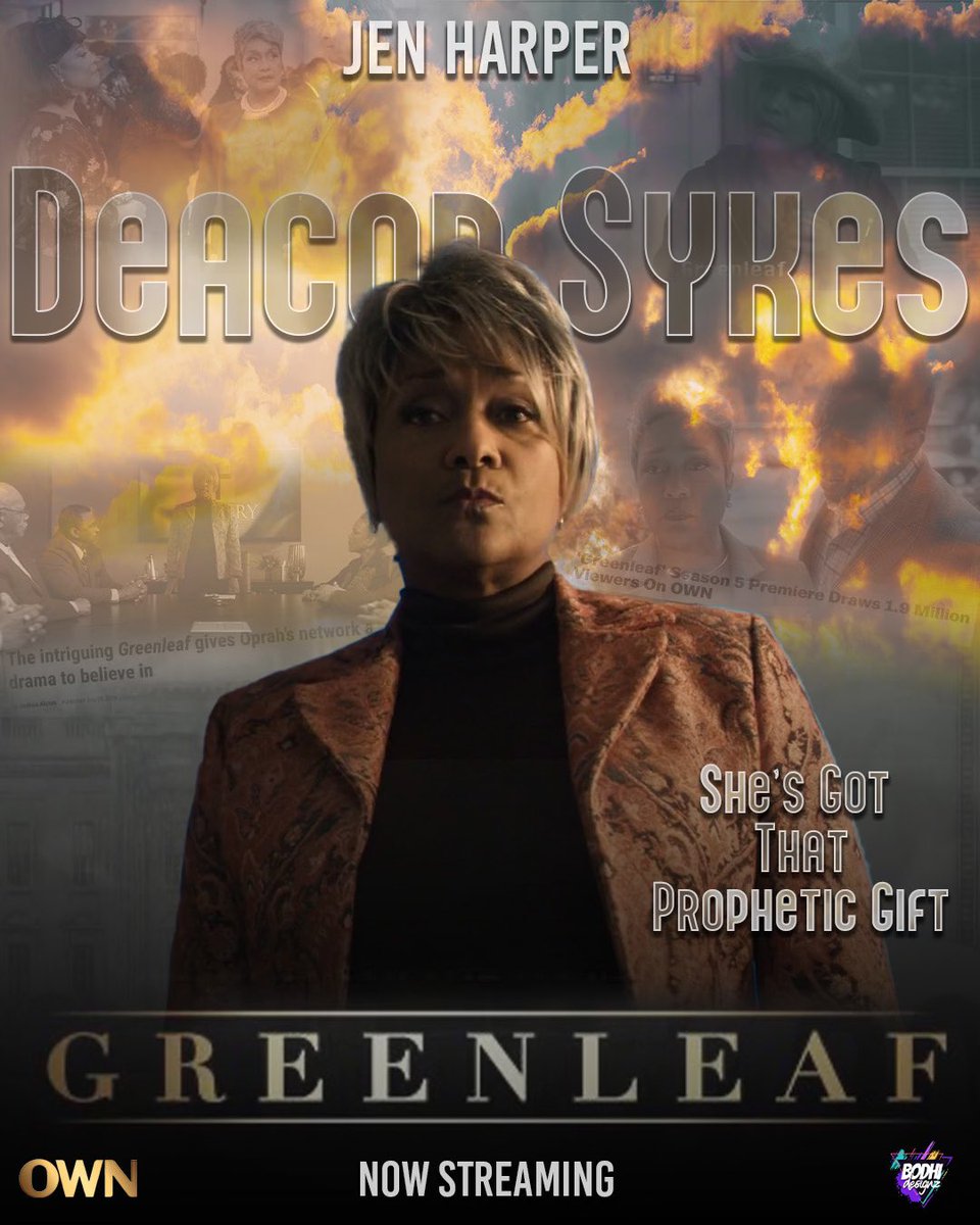 If you’ve ever watched @GreenleafOWN you know that Deacon Connie Sykes @JenHarper_Actor was not the one to be played with.  The whole series is streaming now on @netflix @Oprah @MerleDandridge @ImKeithDavid @MsLynnWhitfield @LammanRucker @OWNTV @DeborahJWinans @Lionsgate