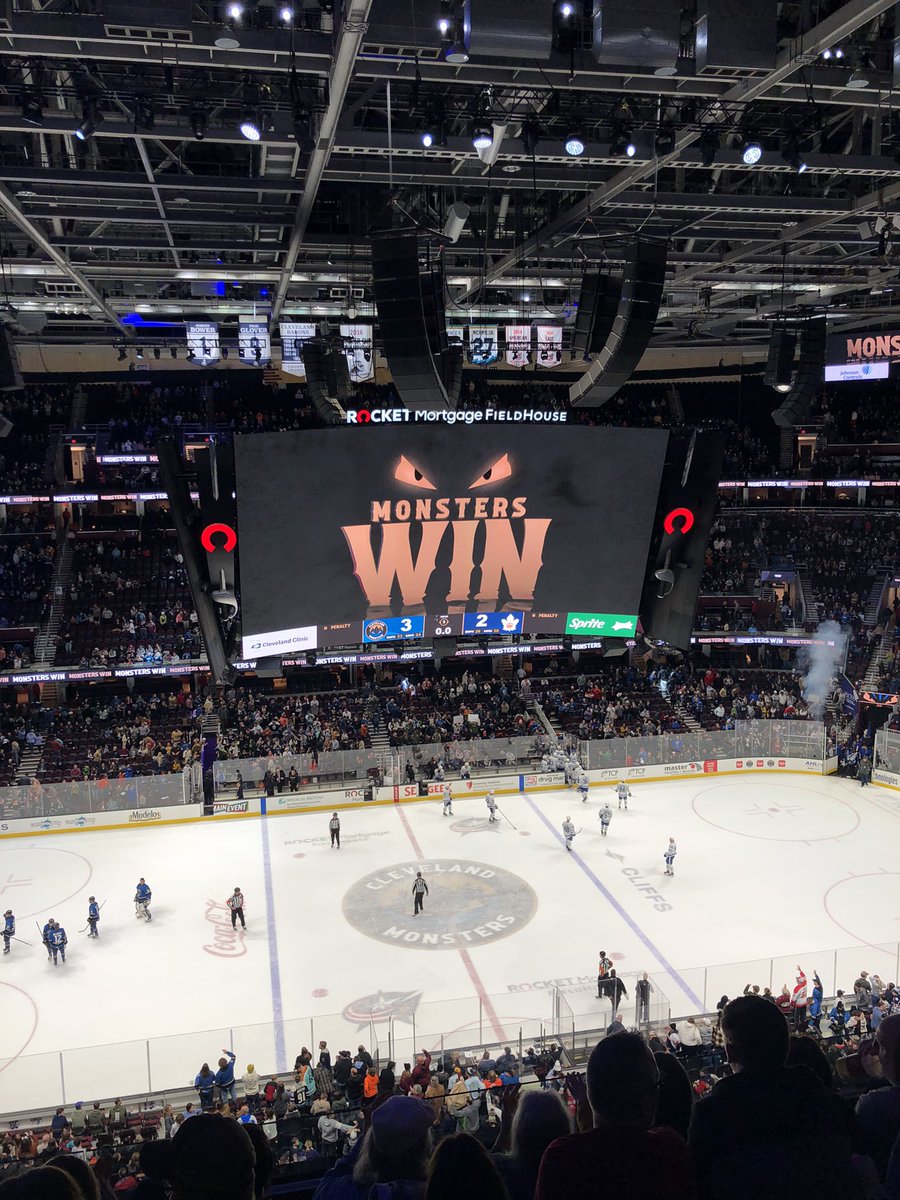 Took Owen to his first <a href="/monstershockey/">Cleveland Monsters</a> game and visit to the RoMoFiHo. Picture with Sully, meet up with DJ B &amp; Auntie Nea, and the Monsters won! Great night and experience. Thanks <a href="/BangBangBrent/">Brent Schmidt</a> and <a href="/reneenearz/">Renee Alexandria</a>