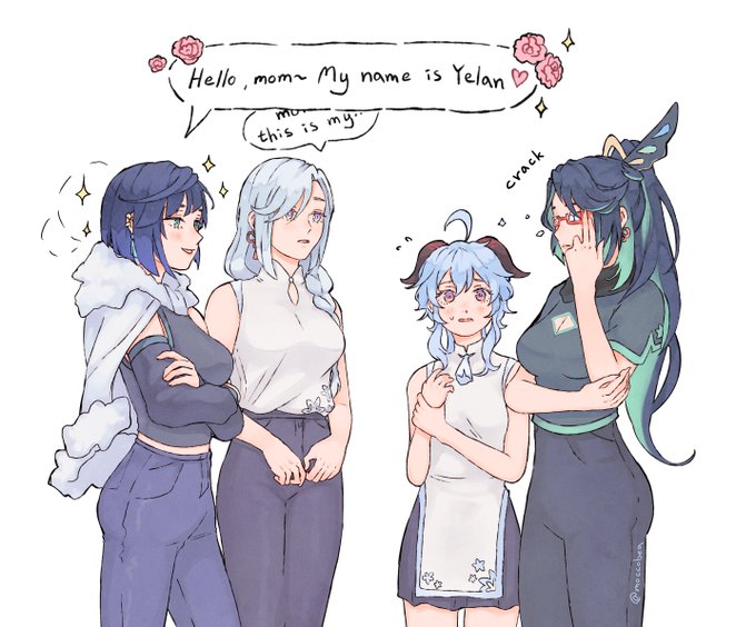 they finally met up
#原神 #GenshinImpact  #xianyun #ganyu #shenlan 