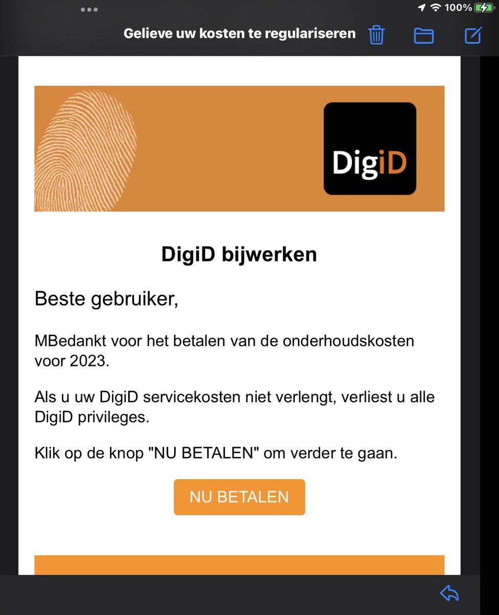 ronopa's tweet photo. @digid valse vis mail?! https://t.co/5Da98qystZ