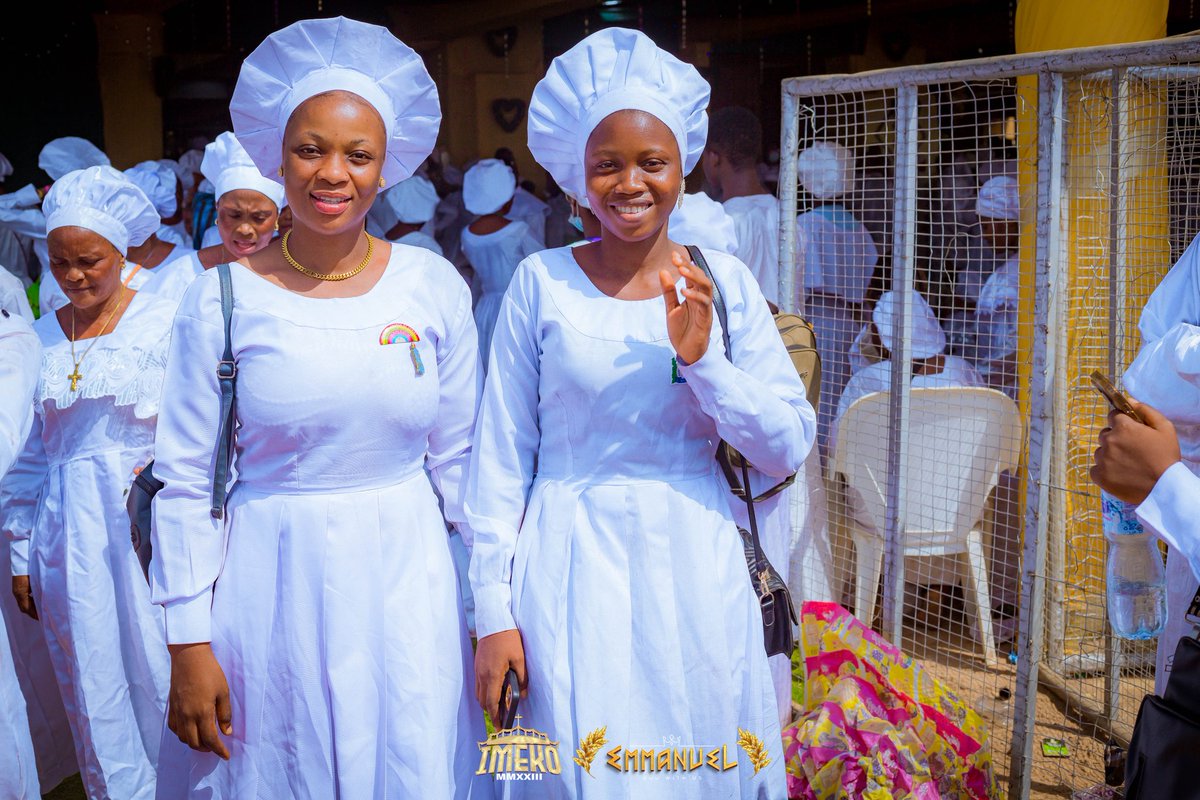 Some of the Beautiful faces captured after the special sunday service during the Imeko annual convocation 2023 at the CCC Basilica, Imeko.

#Imeko2023 #Omocele #CelestialChurchOfChrist #christmas #weintheccc