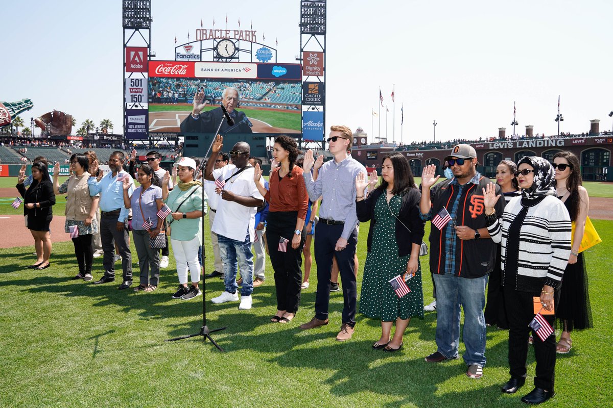 #USCISYearInReview: A big thank you to the Detroit @tigers, @SFGiants, & @RaysBaseball for hosting naturalization ceremonies in 2023 and helping us welcome #NewUSCitizens. You made our ceremonies especially memorable.