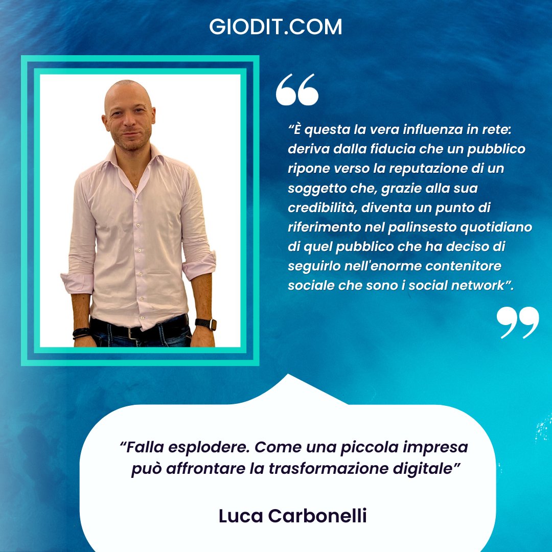 🎙️Gestione e comunicazione d’impresa tra digitale, #ecommerce e #brandjournalism: intervista a <a href="/LucaCarbonelli/">Luca Carbonelli</a> 

giodit.com/2023/12/28/ges…

#GioDiT

#socialmedia #digitale #pmi #MadeInItaly #startup #IA #AI #blockchain #CyberSecurity #food #BookTwitter