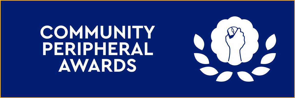 🏆  COMMUNITY PERIPHERAL AWARDS 2023 - RESULTS!  🏆

Thank you to all of those that nominated and voted and spread the word of the event here on X/Twitter.

All winners are located in this thread. ⬇️
