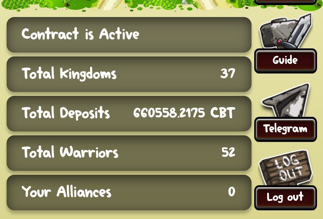 Good morning #CryptoBattle has surpassed 600k #CBT staked in the game. There are already many warriors building their towers, leveling up and protecting their castles.
What are you waiting for to join the fever of epic crypto battles?

cryptobattlep2e.live