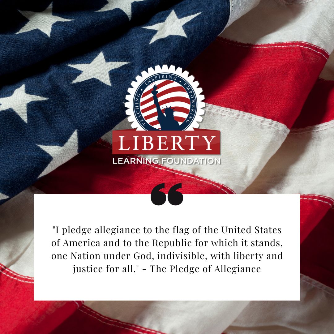 Liberty Learning Foundation (@libertylearning) on Twitter photo On December 28, 1945 Congress adopted the Pledge of Allegiance into the United States Flag Code.
Let this be a reminder of the ideals, values, and beliefs the American flag represents.
Happy #PledgeofAllegianceDay from <a href="/libertylearning/">Liberty Learning Foundation</a>! 🇺🇸 On December 28, 1945 Congress adopted the Pledge of Allegiance into the United States Flag Code.
Let this be a reminder of the ideals, values, and beliefs the American flag represents.
Happy #PledgeofAllegianceDay from <a href="/libertylearning/">Liberty Learning Foundation</a>! 🇺🇸