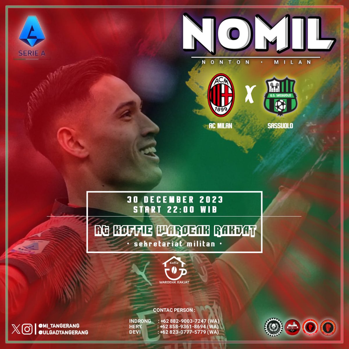 LAST DANCE NOMIL..... (in 2023)

Yang enggak liburan, buat klean yang stay di Tangerang kemon kita NOMIL

Boleh ajak pacar, Mantan, gebetan, Tetangga, bebas bray 🤩🤩🤩

Setelah NOMIL ini, kita akan ketemu 1 tahun yang akan datang 😆😆

Ingpo lebih lanjut garecokin aja CP'nya 🔥