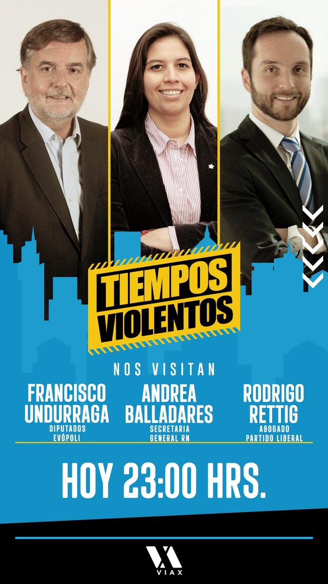viax's tweet photo. 😱#RodrigoRettig, #AndreaBalladares y #FranciscoUndurraga se unen a #TiemposViolentos para debatir quién gana con la alianza entre #Codelco y #SQM. Además conversaron sobre la solicitud del #Servel sobre la disolución del #PartidoComunes.
Hoy a las 23:00 horas, por #VíaX 📺 https://t.co/cNbnFUOBnz