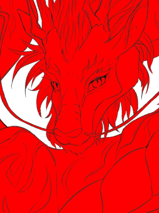 1141日目、朝2時間描きました!年明け用に描こうと思い立った次第… 