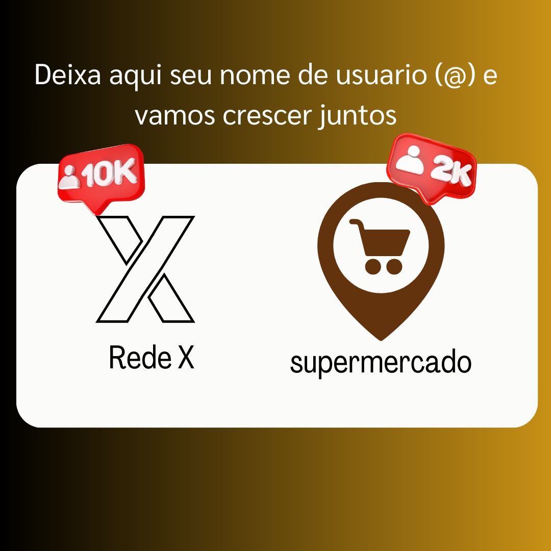 edersonvarejo's tweet photo. Você trabalha no supermercado ? Deixe aqui seu nome de usuário (@) e vamos crescer juntos! 👇🏻 https://t.co/8KV9o7auCJ
