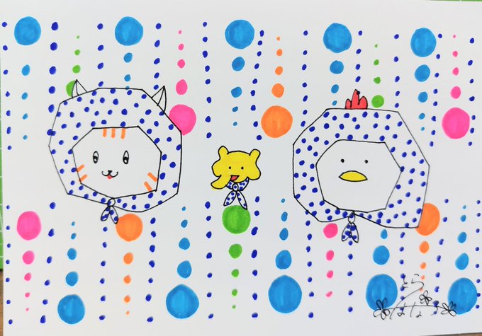 「:3 polka dot background」 illustration images(Latest)