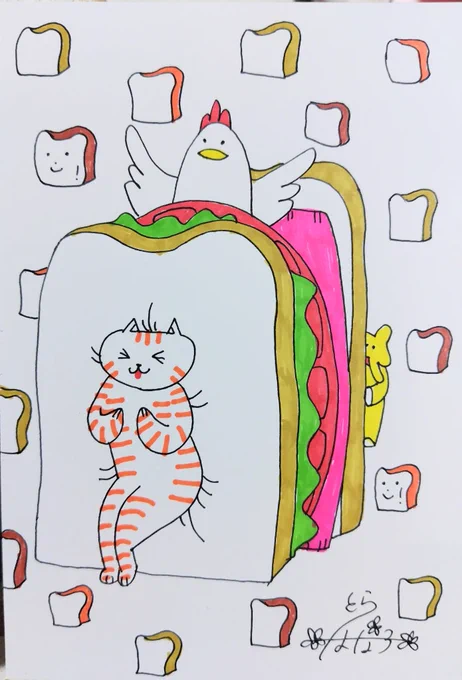 #2023年自分が選ぶ今年の4枚 今年も楽しく描くこと出来ました!!ありがとうございます〜 