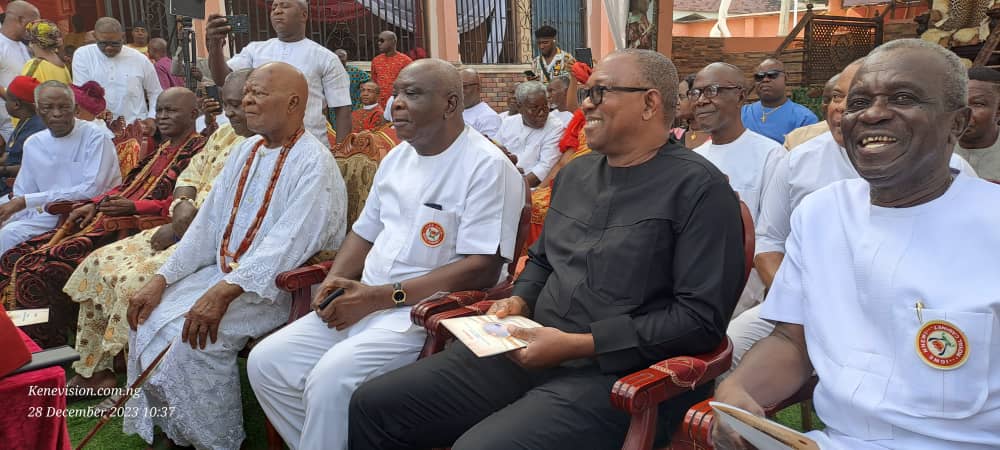 PeterObi's tweet photo. Today, I joined in the celebration of the 98th birthday anniversary of a highly revered monarch, the Traditional Ruler of Nnewi Community, HRM Igwe Kenneth Onyeneke Orizu III at Nnewi, Anambra State. https://t.co/i0TdoMbp95