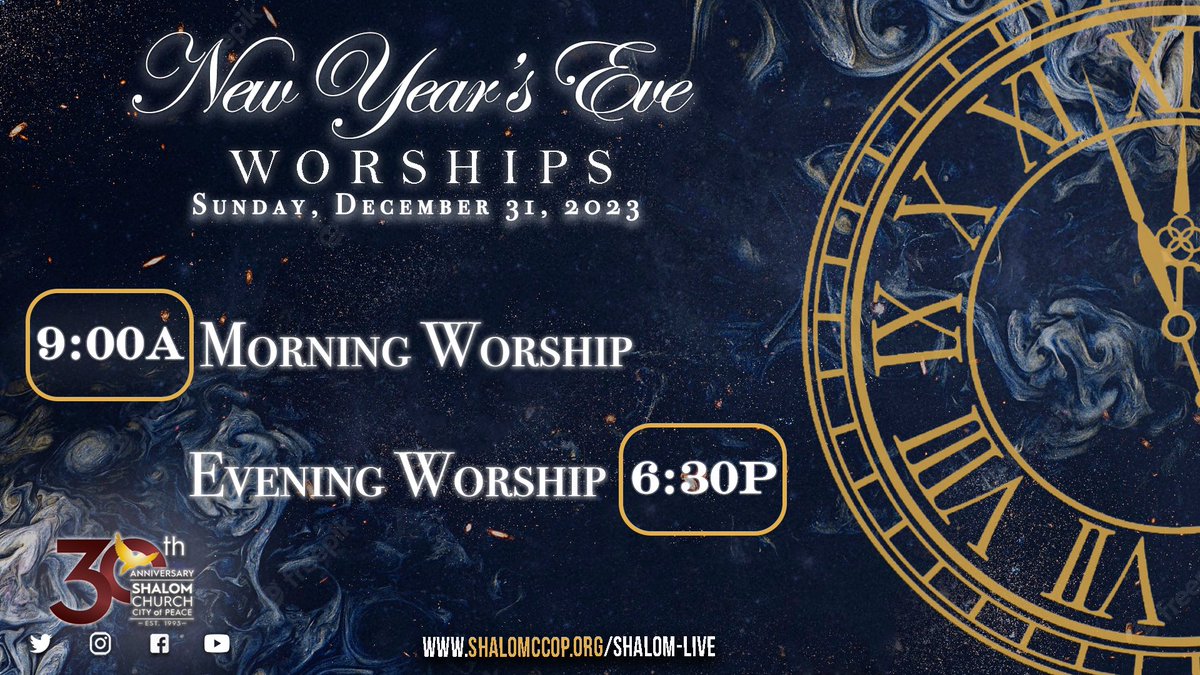 ShalomCCOP's tweet photo. Don’t forget we only have ONE morning Worship this Sunday at 9:00a!
#ShalomCCOP #ShareCommentRepost https://t.co/glu9Kc4vLv