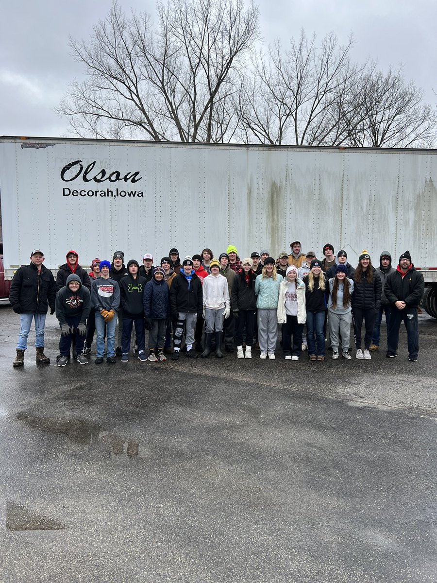 Another year tearing down the Holiday Lights in Decorah! We had great help today and they got a lot accomplished. Proud of this crew for stepping up and working together to give back to our community!