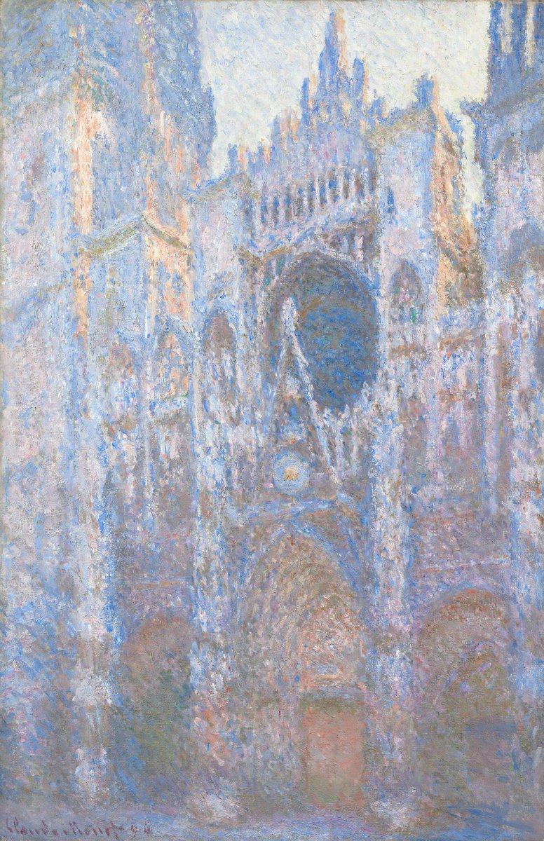 teovix2's tweet photo. @jesawyer Claude Monet - Rouen Cathedral series! When I first saw one of these pieces, I was absolutely awestruck by the use of color to reflect the difference in light, also his art style is one of a kind! https://t.co/gDQIUSCWaY
