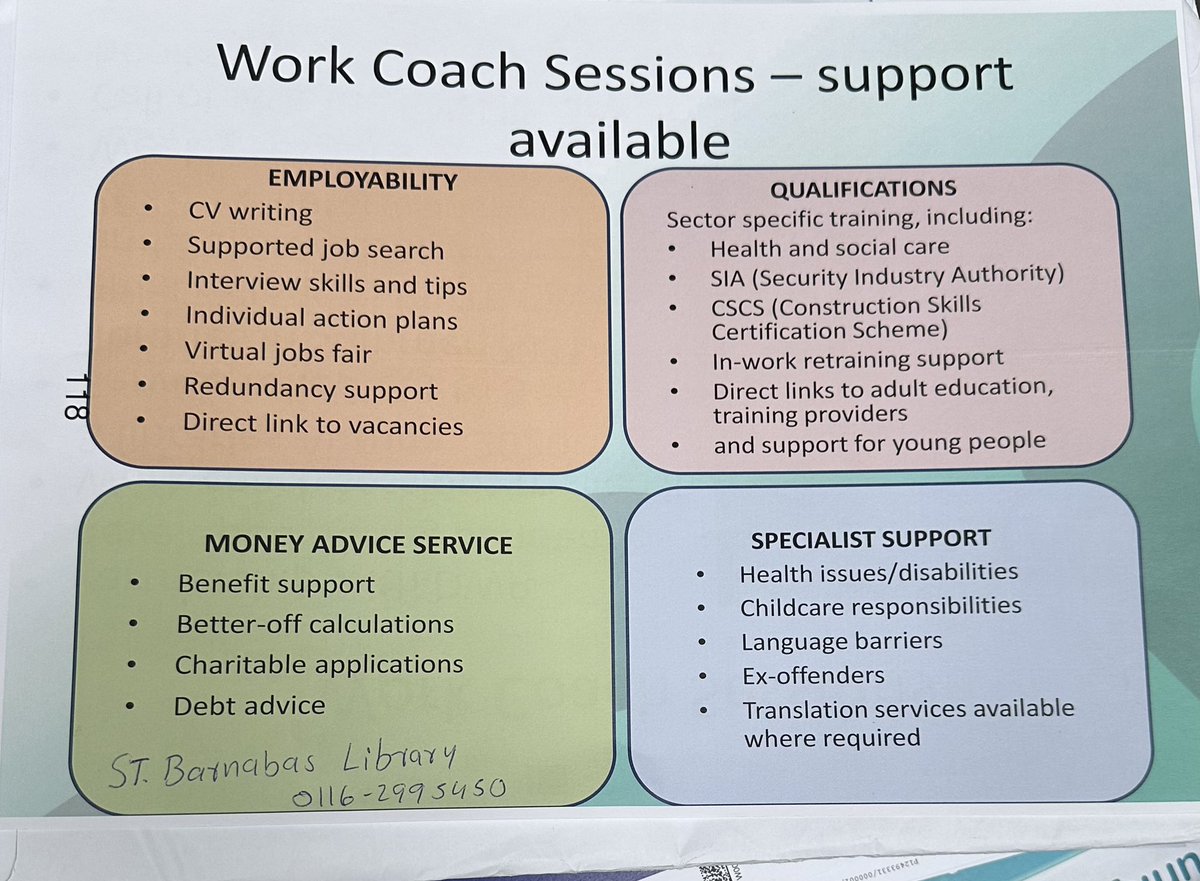 cllrsanjay's tweet photo. 📞 Need assistance with any of the following matters? Call St Barnabas Library on 0116 2995450. As your local councillor, we're here to help with any concerns or inquiries mentioned on this list. Let's build a stronger community together! #CommunitySupport #LocalAssistance https://t.co/421osbgfnH