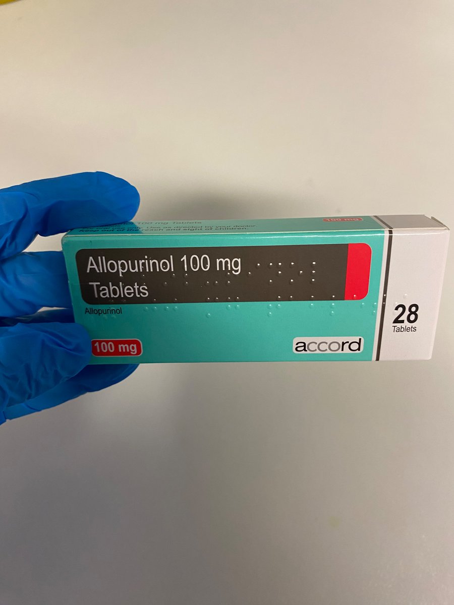 Allopurinol is a xanthine-oxide inhibitors. Allopurinol helps to lower uric acid in plasma by inhibiting of xanthine oxidase. 
Allopurinol is for patient with gout must given with caution to patient with hepatic or renal impairment.