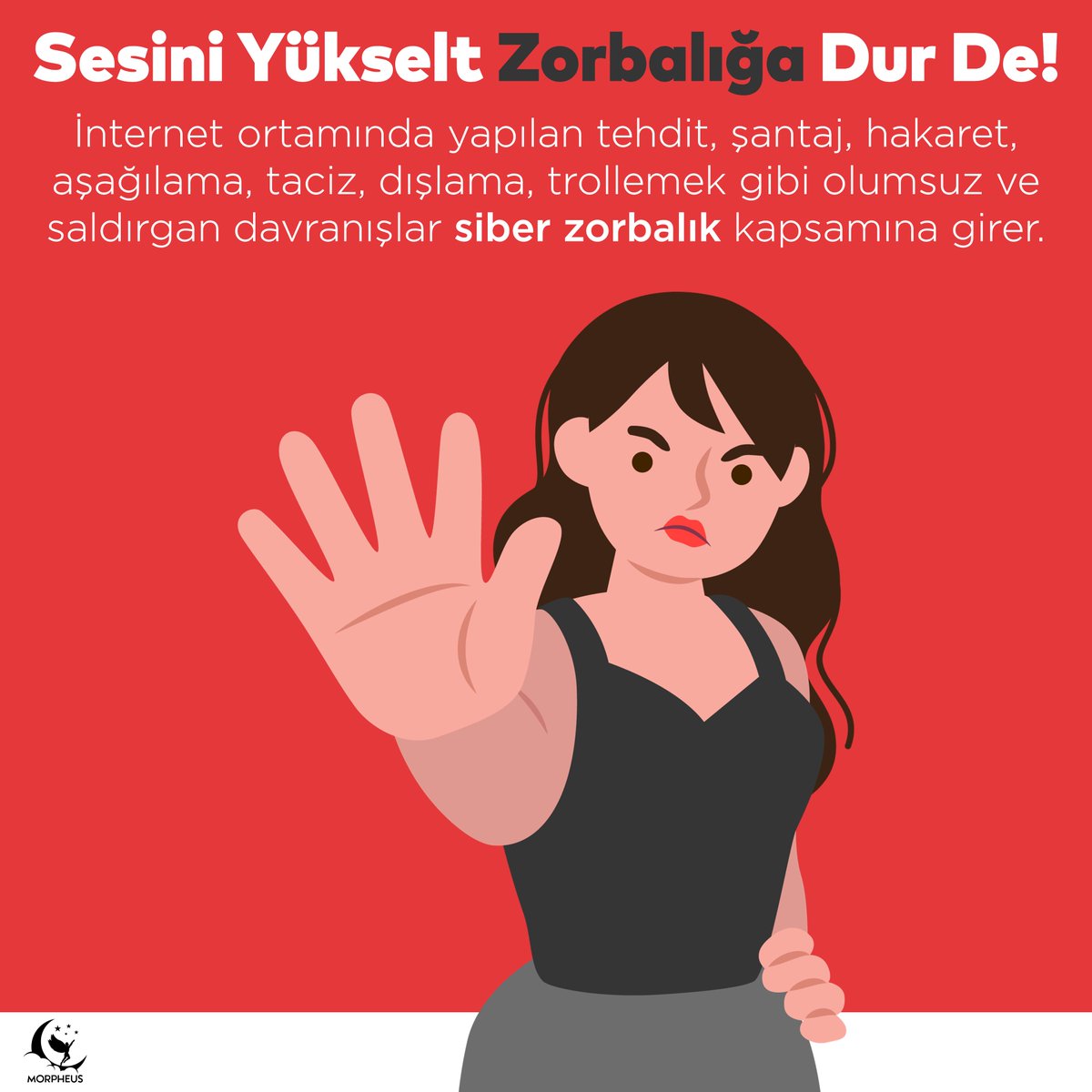 Morpheus_ajans's tweet photo. Siber Zorbalık Nedir?
#zorbalık #siber_zorbalık #sosyal_medya_zorbalığı #cbü https://t.co/0du2eodL8n