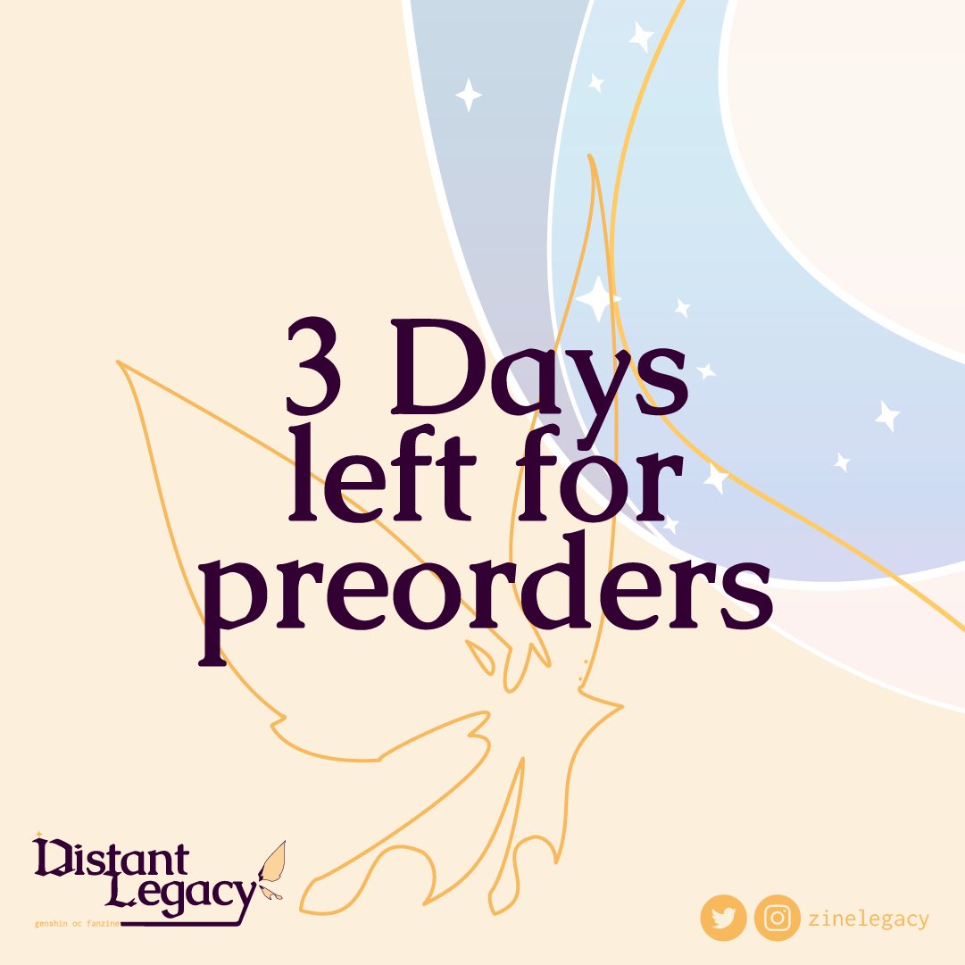 ZineLegacy's tweet photo. 💫3 DAYS LEFT FOR PREORDERS💫

We are slowly taking our last journey travellers... look at the starry sky and choose a star all your own to always remember our adventures together✨

✧ https://t.co/BAHH4y9bYm https://t.co/DIVsipLbZ9